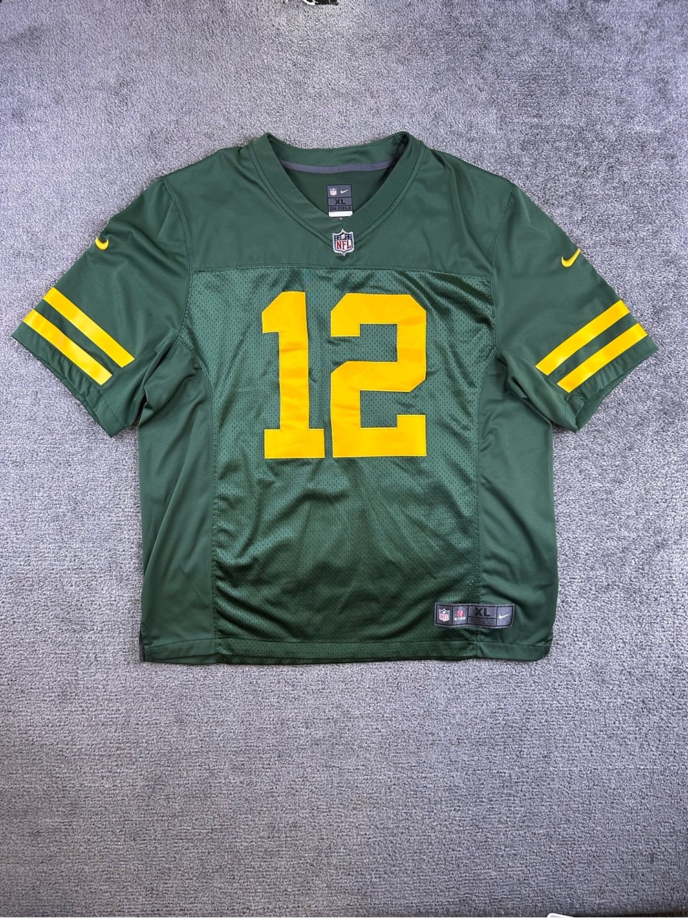 Green Bay Packers Nike On Field Aaron Rogers #12 NFL Jersey Men's Size XL Mesh